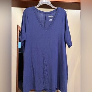 Torrid Deep Blue V-Neck Tee